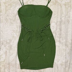 Fashion Nova Forest Green Mini Dress